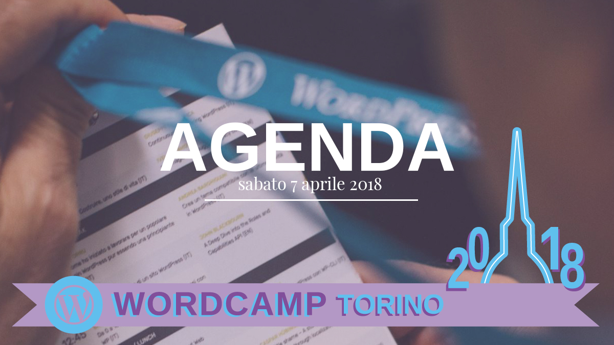 agenda wordcamp torino 2018